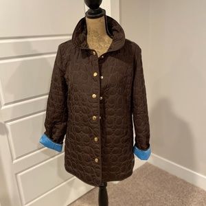 Coach Brown Quilted Hacking Jacket